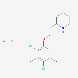 molecular formula C15H22Cl3NO B1395050 2-[2-(2,4-Dichloro-3,5-dimethylphenoxy)ethyl]-piperidine hydrochloride CAS No. 1220030-16-9