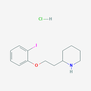 molecular formula C13H19ClINO B1395052 2-[2-(2-Iodophenoxy)ethyl]piperidine hydrochloride CAS No. 1219982-69-0