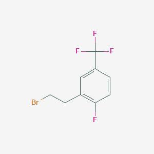 molecular formula C9H7BrF4 B1395076 2-(2-Bromoethyl)-1-fluoro-4-(trifluoromethyl)benzene CAS No. 1260795-22-9