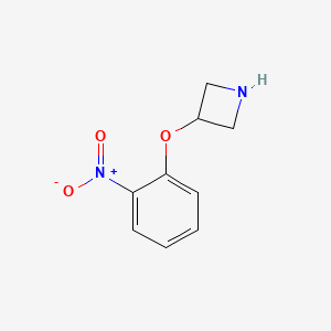 molecular formula C9H10N2O3 B1395078 3-(2-Nitrophenoxy)azetidine CAS No. 1219948-86-3