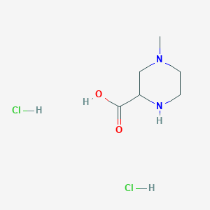 molecular formula C6H14Cl2N2O2 B1395080 4-甲基哌嗪-2-羧酸二盐酸盐 CAS No. 75944-99-9