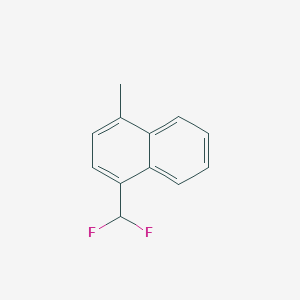 molecular formula C12H10F2 B1395082 1-(Difluoromethyl)-4-methylnaphthalene CAS No. 1221272-85-0