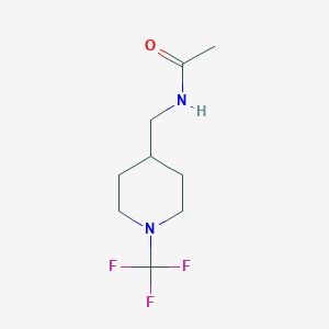 molecular formula C9H15F3N2O B13950828 N-((1-(trifluoromethyl)piperidin-4-yl)methyl)acetamide 