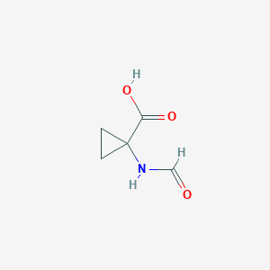 molecular formula C5H7NO3 B13950843 1-Formamidocyclopropane-1-carboxylic acid CAS No. 42303-43-5