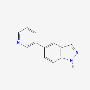molecular formula C12H9N3 B1395085 5-吡啶-3-基-1H-吲唑 CAS No. 885272-37-7