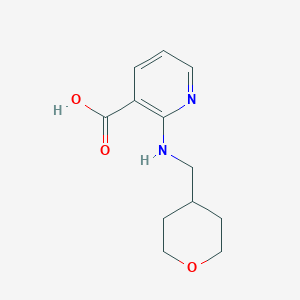 2-[(Tetrahydro-2H-pyran-4-ylmethyl)amino]-nicotinic acid