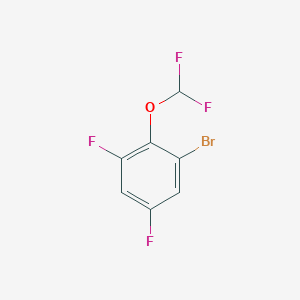 molecular formula C7H3BrF4O B1395087 1-Bromo-2-(difluoromethoxy)-3,5-difluorobenzene CAS No. 936249-93-3