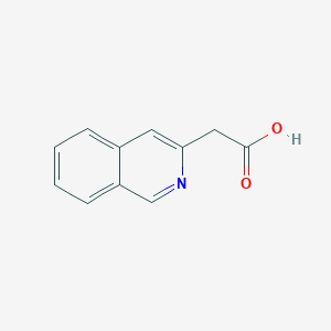 molecular formula C11H9NO2 B1395090 2-(Isoquinolin-3-YL)acetic acid CAS No. 72033-13-7
