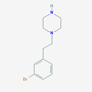 molecular formula C12H17BrN2 B1395094 1-[2-(3-Bromo-phenyl)-ethyl]-piperazine CAS No. 1220039-58-6