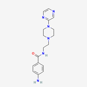 4-Amino-N-(2-(4-(2-pyrazinyl)-1-piperazinyl)ethyl)benzamide