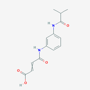 molecular formula C14H16N2O4 B1395115 4-{[3-(异丁酰氨基)苯基]氨基}-4-氧代-2-丁烯酸 CAS No. 940211-58-5