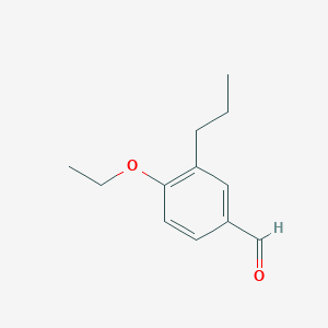 molecular formula C12H16O2 B1395123 4-Ethoxy-3-propylbenzaldehyde CAS No. 883540-86-1