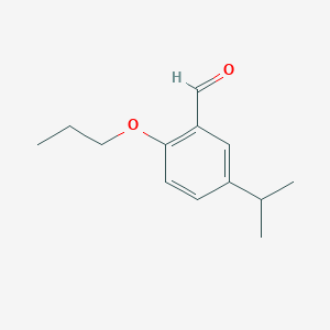 molecular formula C13H18O2 B1395148 5-Isopropyl-2-propoxybenzaldehyde CAS No. 883538-79-2