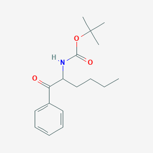 B139515 (1-Benzoyl-pentyl)-carbamic acid tert-butyl ester CAS No. 138371-48-9