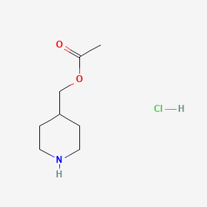 molecular formula C8H16ClNO2 B1395152 4-Piperidinylmethyl acetate hydrochloride CAS No. 184042-50-0