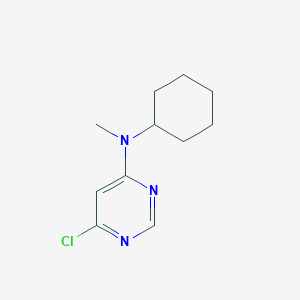 molecular formula C11H16ClN3 B1395156 6-氯-N-环己基-N-甲基-4-嘧啶胺 CAS No. 1219961-12-2