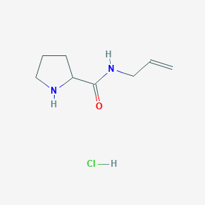 molecular formula C8H15ClN2O B1395161 N-烯丙基-2-吡咯烷甲酰胺盐酸盐 CAS No. 1236254-98-0