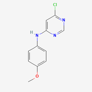 molecular formula C11H10ClN3O B1395166 6-Chloro-N-(4-methoxyphenyl)-4-pyrimidinamine CAS No. 915118-70-6