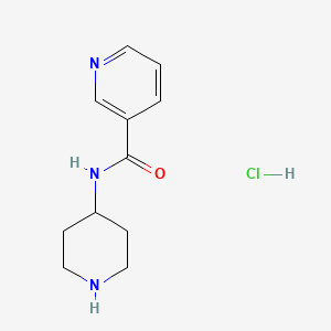 molecular formula C11H16ClN3O B1395169 N-(4-Piperidinyl)nicotinamide hydrochloride CAS No. 1219981-24-4