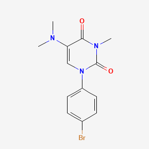 Uracil, 1-(p-bromophenyl)-5-(dimethylamino)-3-methyl-