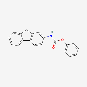 Carbamic acid, N-(2-fluorenyl)-, phenyl ester