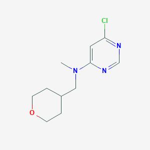 molecular formula C11H16ClN3O B1395199 6-氯-N-甲基-N-(四氢-2H-吡喃-4-基甲基)-4-嘧啶胺 CAS No. 1220036-29-2