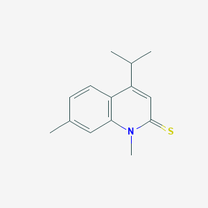 1,7-Dimethyl-4-(1-methylethyl)-2(1H)-quinolinethione