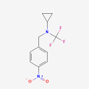 N-(4-nitrobenzyl)-N-(trifluoromethyl)cyclopropanamine