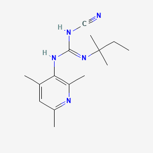 1-cyano-2-(2-methylbutan-2-yl)-3-(2,4,6-trimethylpyridin-3-yl)guanidine