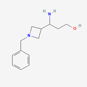 3-Amino-3-(1-benzylazetidin-3-yl)propan-1-ol