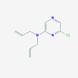 molecular formula C10H12ClN3 B1395202 N,N-二烯丙基-6-氯-2-吡嗪胺 CAS No. 1219967-34-6