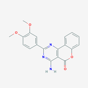 4-Amino-2-(3,4-dimethoxyphenyl)-5H-chromeno[4,3-d]pyrimidin-5-one