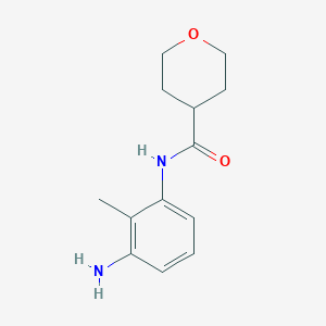 molecular formula C13H18N2O2 B1395205 N-(3-氨基-2-甲基苯基)四氢-2H-吡喃-4-甲酰胺 CAS No. 1220019-90-8