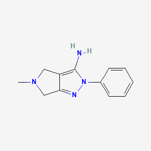 5-Methyl-2-phenyl-2,4,5,6-tetrahydropyrrolo[3,4-c]pyrazol-3-amine