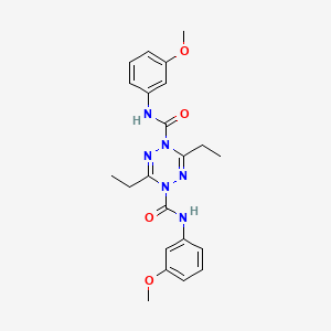 3,6-diethyl-N1,N4-bis(3-methoxyphenyl)-1,2,4,5-tetrazine-1,4-dicarboxamide