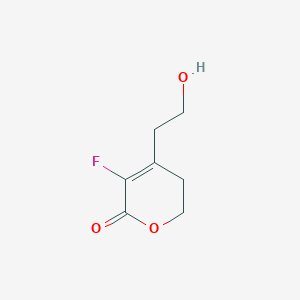 3-Fluoro-4-(2-hydroxyethyl)-5,6-dihydro-2H-pyran-2-one