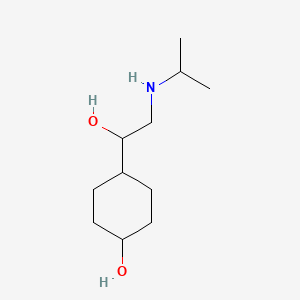 molecular formula C11H23NO2 B13952087 Ethanol, 2-isopropylamino-1-(4-hydroxyhexyl)- CAS No. 63980-63-2