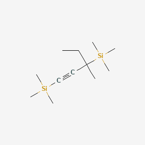 molecular formula C12H26Si2 B13952109 3-Methyl-1,3-bis(trimethylsilyl)-1-pentyne CAS No. 61228-01-1