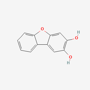 molecular formula C12H8O3 B13952124 2,3-Dihydroxydibenzofuran 