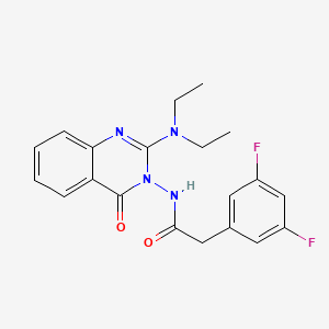 N-(2-diethylamino-4-oxo-4H-quinazolin-3-yl)-2-(3,5-difluorophenyl)acetamide