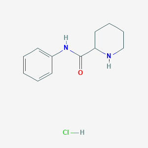 molecular formula C12H17ClN2O B1395214 N-Phenyl-2-piperidinecarboxamide hydrochloride CAS No. 1246172-62-2