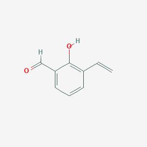 molecular formula C9H8O2 B13952155 3-Ethenyl-2-hydroxybenzaldehyde CAS No. 96915-61-6