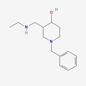 molecular formula C15H24N2O B13952175 1-Benzyl-3-((ethylamino)methyl)piperidin-4-ol 