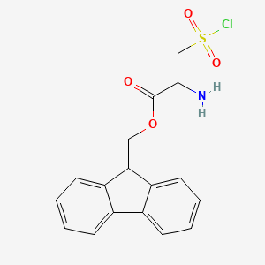 molecular formula C17H16ClNO4S B13952209 2-Fmoc-amino ethanesulfonyl chloride 