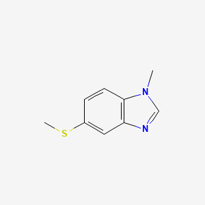 molecular formula C9H10N2S B13952253 1-Methyl-5-(methylthio)-1H-benzo[d]imidazole 