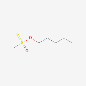 molecular formula C6H14O2S2 B13952272 Methyl-oxo-pentoxy-sulfanylidene-lambda6-sulfane 