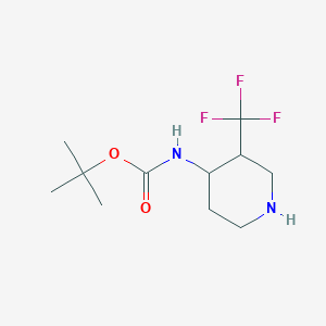 (3-Trifluoromethyl-piperidin-4-YL)-carbamic acid tert-butyl ester