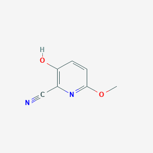 molecular formula C7H6N2O2 B13952281 3-Hydroxy-6-methoxypicolinonitrile 