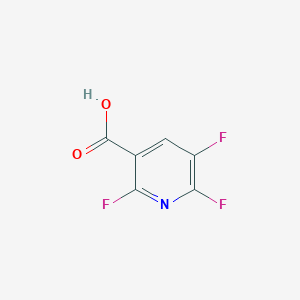 molecular formula C6H2F3NO2 B1395229 2,5,6-三氟烟酸 CAS No. 773109-19-6