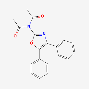 molecular formula C19H16N2O3 B13952301 Acetamide, N-acetyl-N-(4,5-diphenyl-2-oxazolyl)- CAS No. 35629-40-4